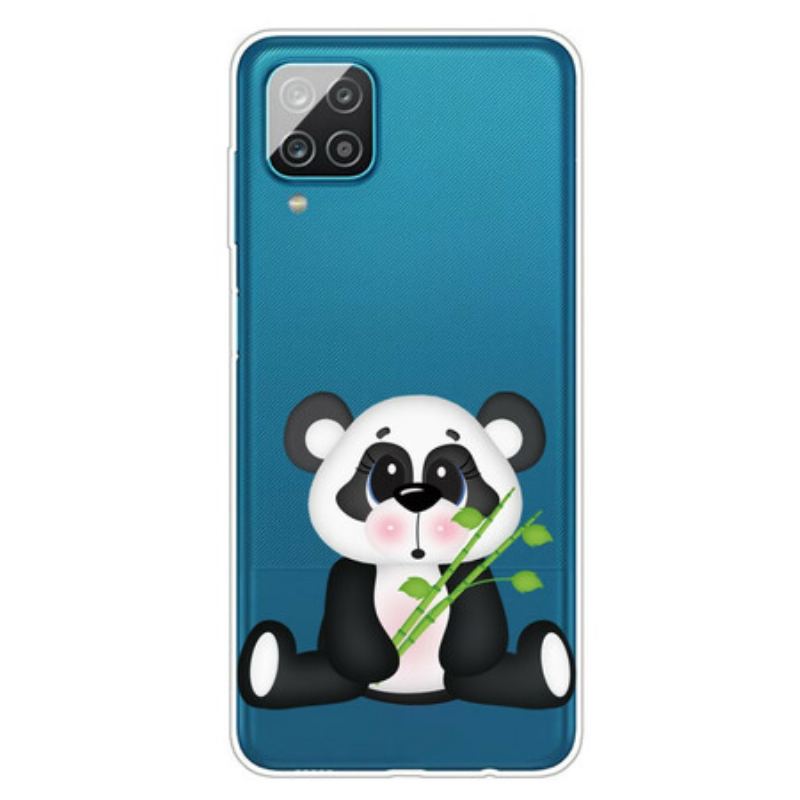 Capa Para Samsung Galaxy M12 / A12 Panda Triste Sem Costura