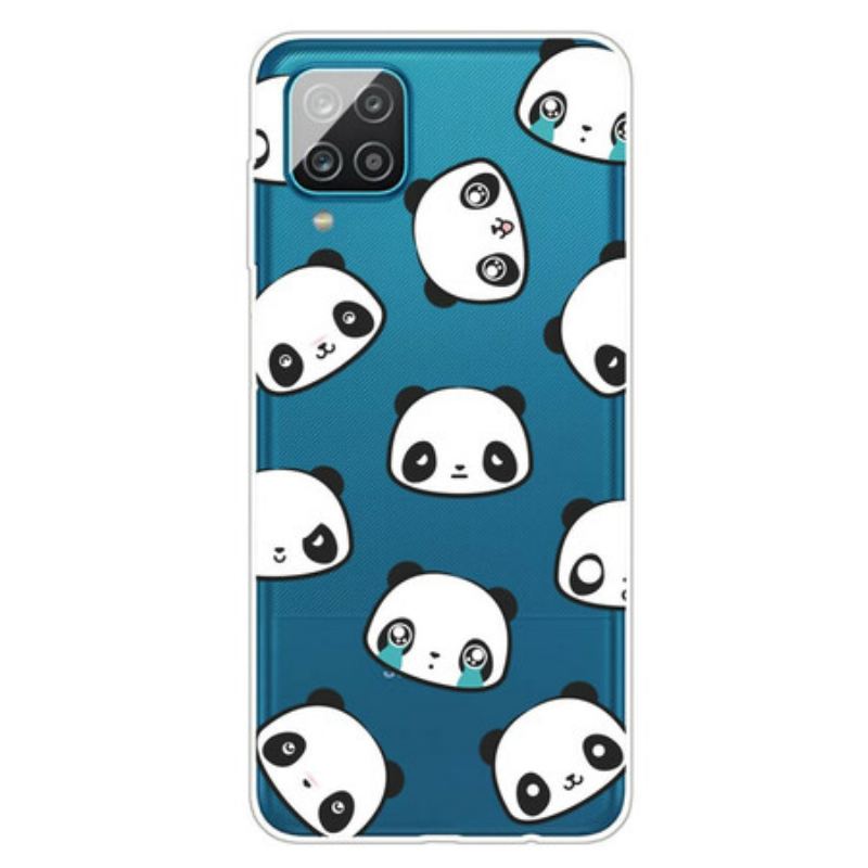 Capa Para Samsung Galaxy M12 / A12 Pandas Sentimentais Perfeitos