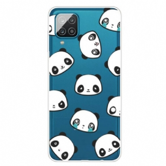 Capa Para Samsung Galaxy M12 / A12 Pandas Sentimentais Perfeitos