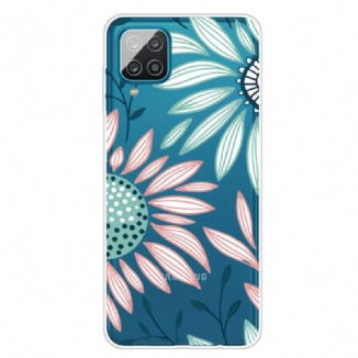 Capa Para Samsung Galaxy M12 / A12 Uma Flor Transparente