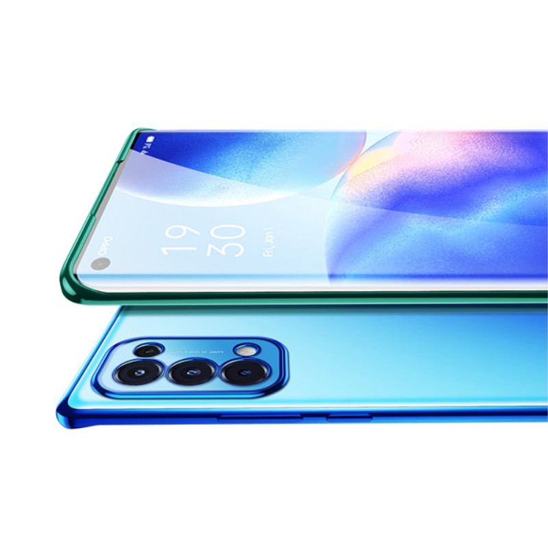 Capa De Celular Para Oppo Find X3 Lite Bordas Estilo Metal Transparente Sulada