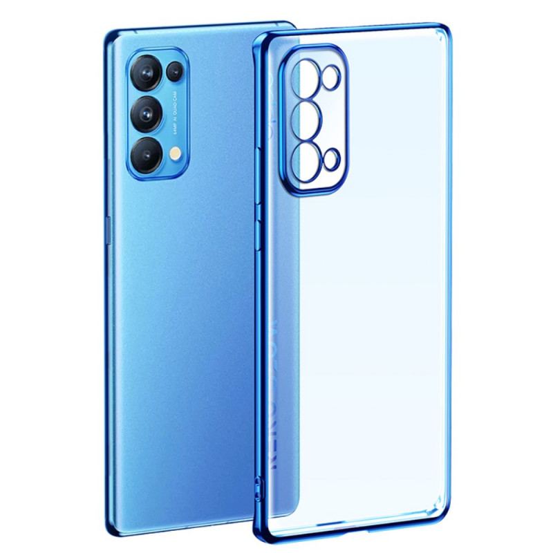 Capa De Celular Para Oppo Find X3 Lite Bordas Estilo Metal Transparente Sulada