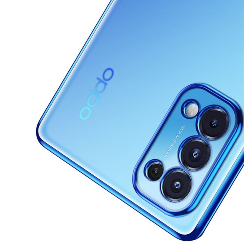 Capa De Celular Para Oppo Find X3 Lite Bordas Estilo Metal Transparente Sulada