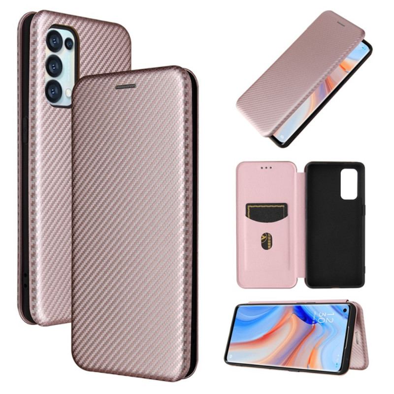 Capa De Celular Para Oppo Find X3 Lite Flip Silicone De Carbono Colorido