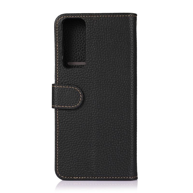 Capa De Couro Para Oppo Find X3 Lite Couro Genuíno Lichia Khazneh