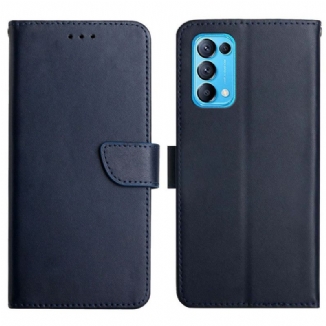 Capa Flip Para Oppo Find X3 Lite Couro Napa Genuíno