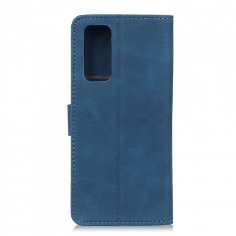 Capa Flip Para Oppo Find X3 Lite Efeito Couro Vintage Fosco Khazneh