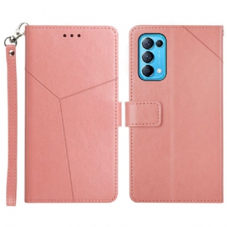 Capa Flip Para Oppo Find X3 Lite Estilo Couro Geo Y Design