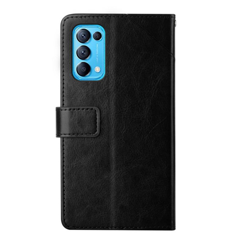 Capa Flip Para Oppo Find X3 Lite Estilo Couro Geo Y Design