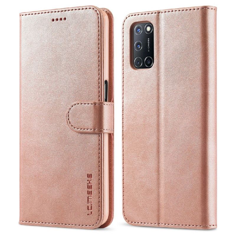 Capa Flip Para Oppo Find X3 Lite Lc.imeeke Efeito Couro