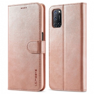 Capa Flip Para Oppo Find X3 Lite Lc.imeeke Efeito Couro