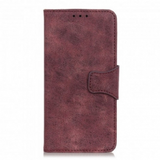 Capa De Couro Para Sony Xperia 5 III Couro Rachado Vintage