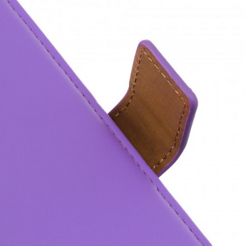 Capa Em Pele Para Sony Xperia 5 III Couro Sintético Liso