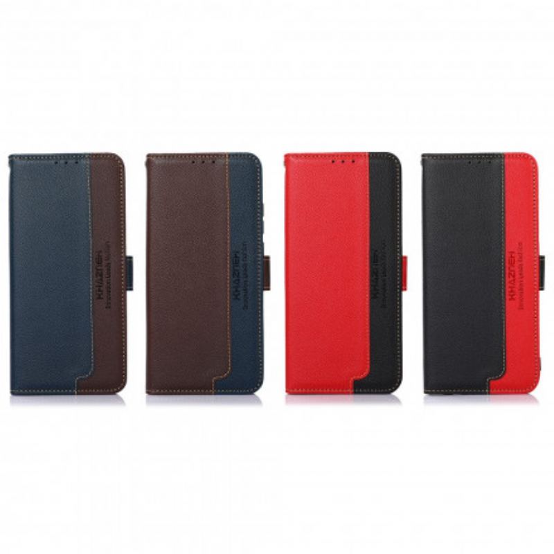 Capa Flip Para Sony Xperia 5 III Estilo Lichia Rfid Khazneh