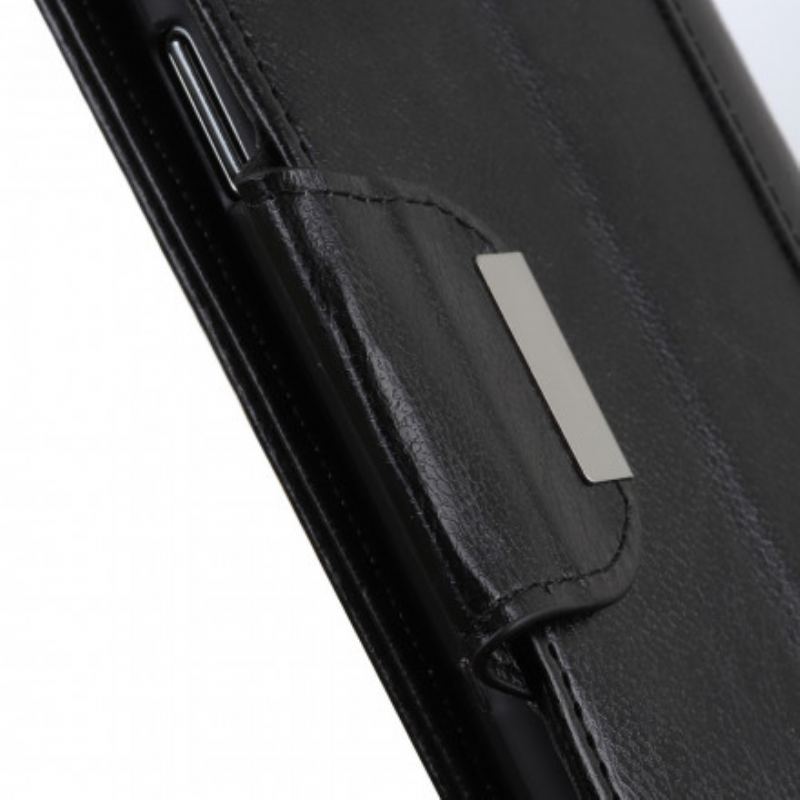 Capa Flip Para Sony Xperia 5 III Fecho Elegante De Couro Falso