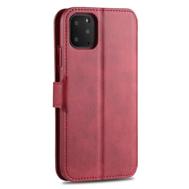 Capa De Couro Para iPhone 12 / 12 Pro Efeito Couro Azns