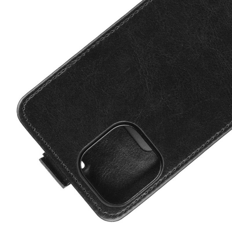 Capa De Couro Para iPhone 12 / 12 Pro Flip Dobrável