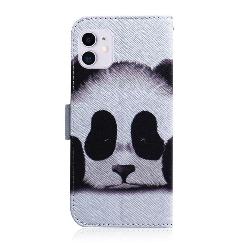 Capa Flip Para iPhone 12 / 12 Pro Cara De Panda