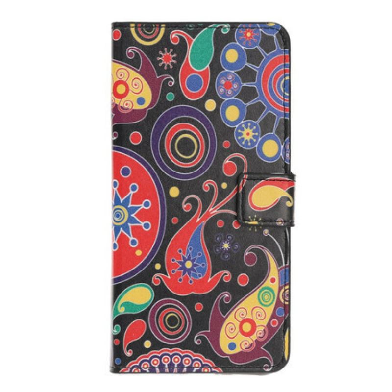 Capa Flip Para iPhone 12 / 12 Pro Design Da Galáxia