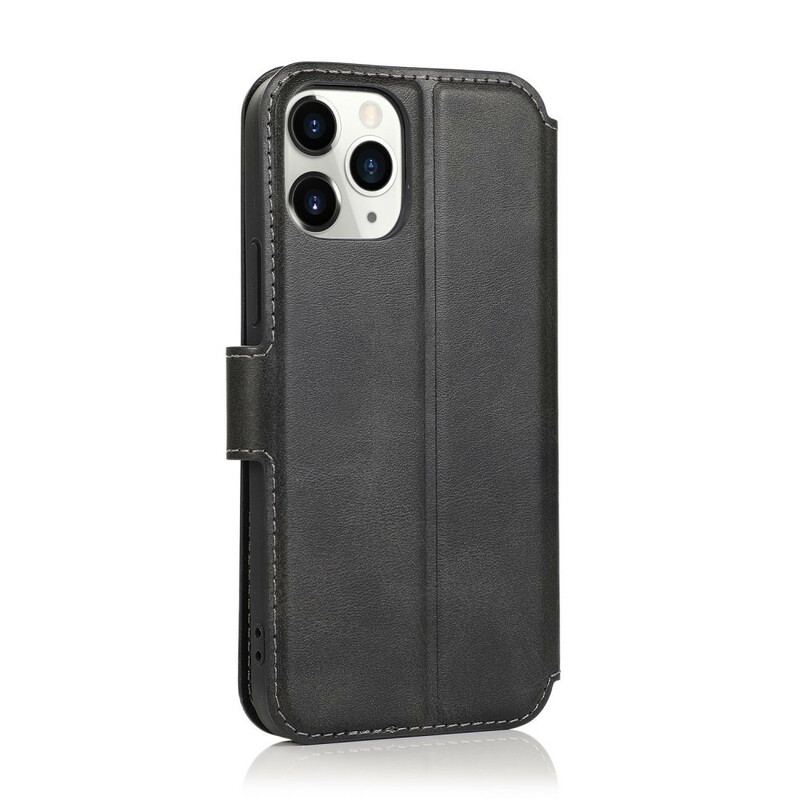 Capa Flip Para iPhone 12 / 12 Pro Estilo Retrô De Couro