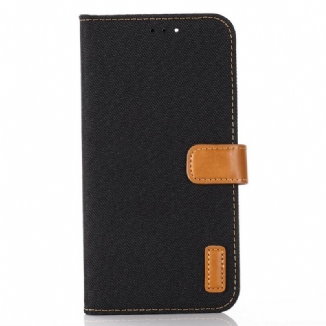 Capa Flip Para iPhone 12 / 12 Pro Jeans Clássico