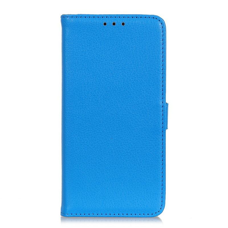 Capa Folio Para iPhone 12 / 12 Pro Textura Premium De Lichia