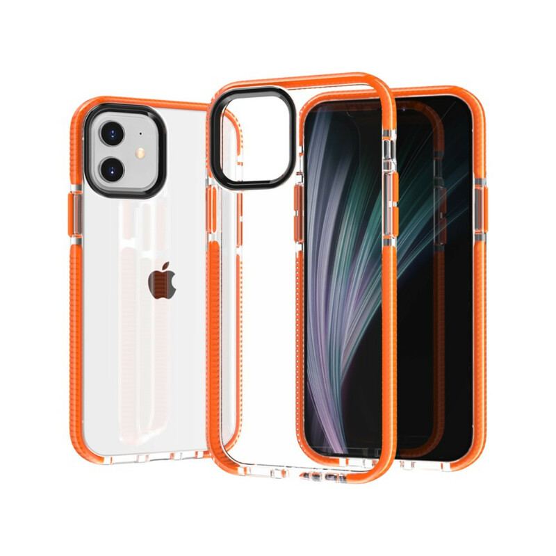 Capa Para iPhone 12 / 12 Pro Bordas De Silicone Transparente