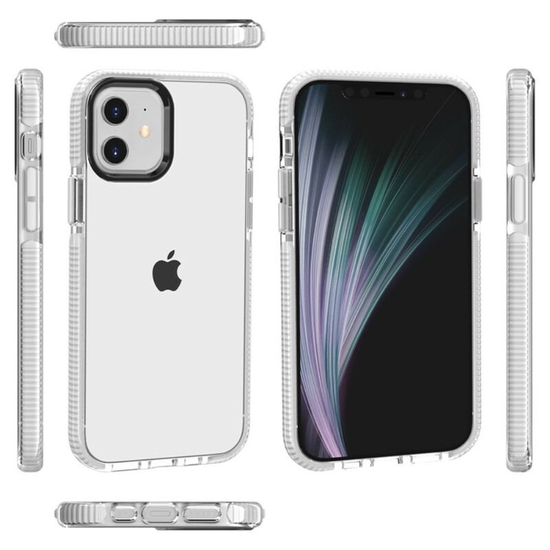 Capa Para iPhone 12 / 12 Pro Bordas De Silicone Transparente