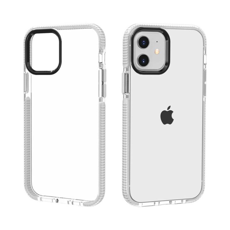 Capa Para iPhone 12 / 12 Pro Bordas De Silicone Transparente