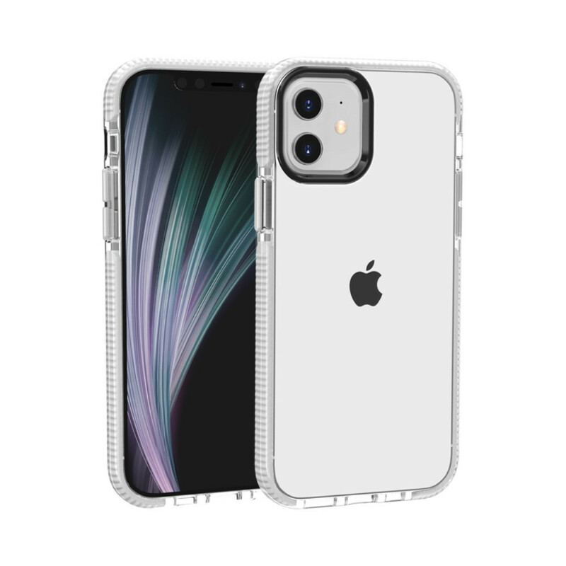 Capa Para iPhone 12 / 12 Pro Bordas De Silicone Transparente