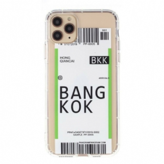 Capa Para iPhone 12 / 12 Pro Cartão De Embarque Para Bangkok