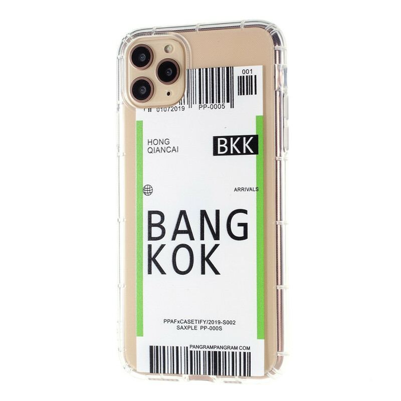 Capa Para iPhone 12 / 12 Pro Cartão De Embarque Para Bangkok