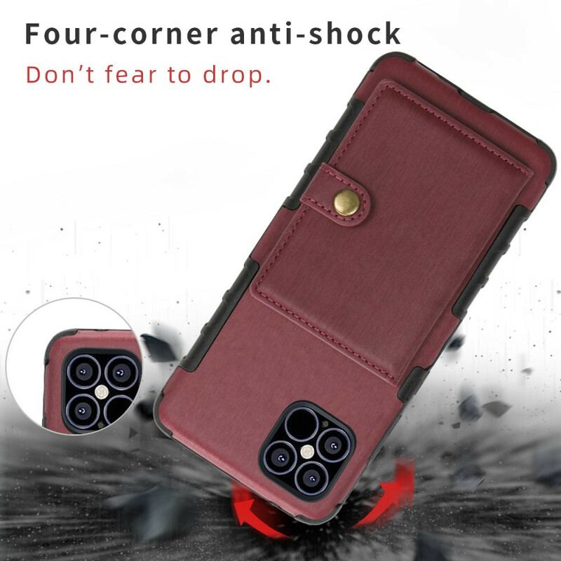 Capa Para iPhone 12 / 12 Pro Flip Porta-cartões Shouhushen