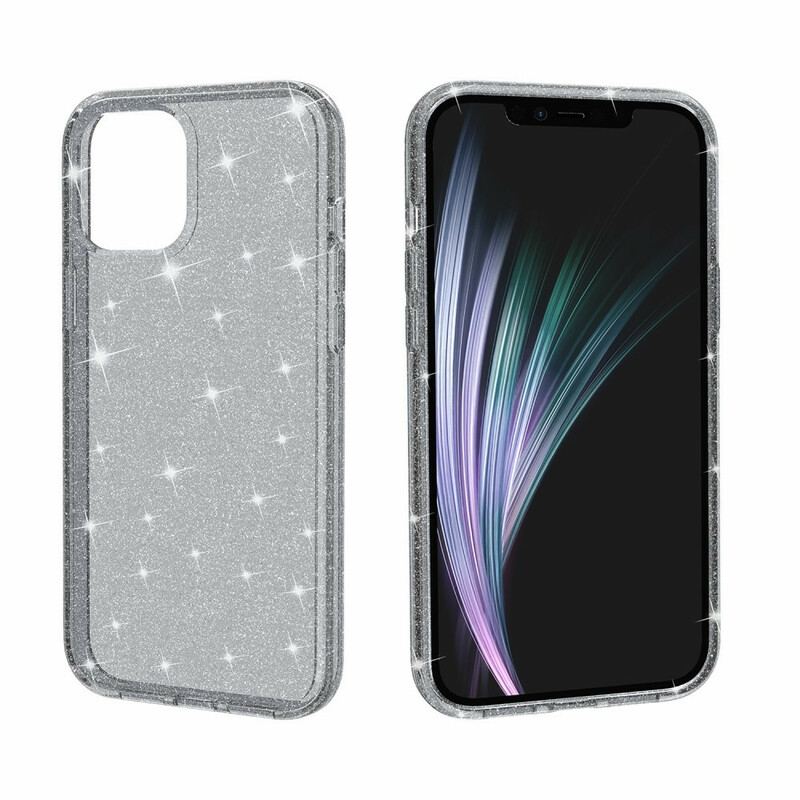 Capa Para iPhone 12 / 12 Pro Lantejoulas Transparentes