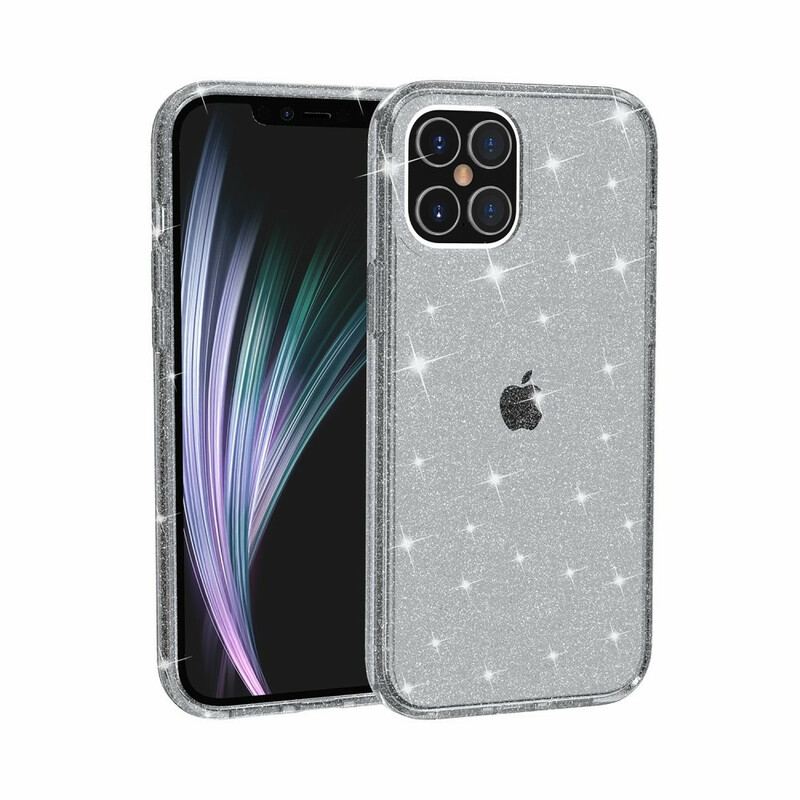 Capa Para iPhone 12 / 12 Pro Lantejoulas Transparentes