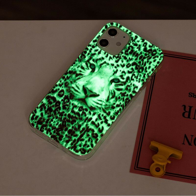 Capa Para iPhone 12 / 12 Pro Leopardo Fluorescente