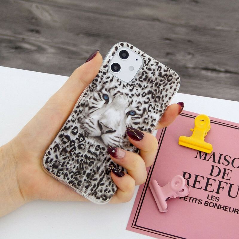 Capa Para iPhone 12 / 12 Pro Leopardo Fluorescente