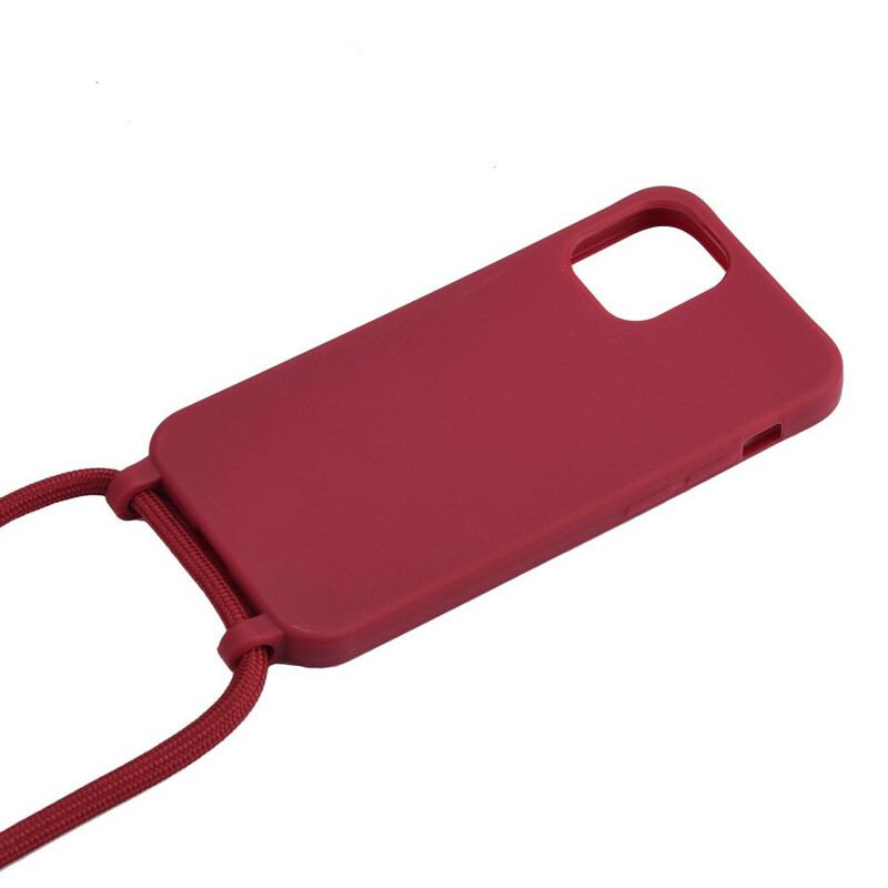 Capa Para iPhone 12 / 12 Pro Silicone E Cordão