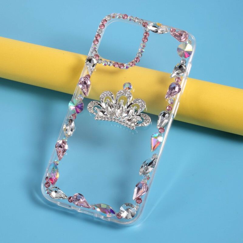 Capa Para iPhone 12 / 12 Pro Silicone E Strass