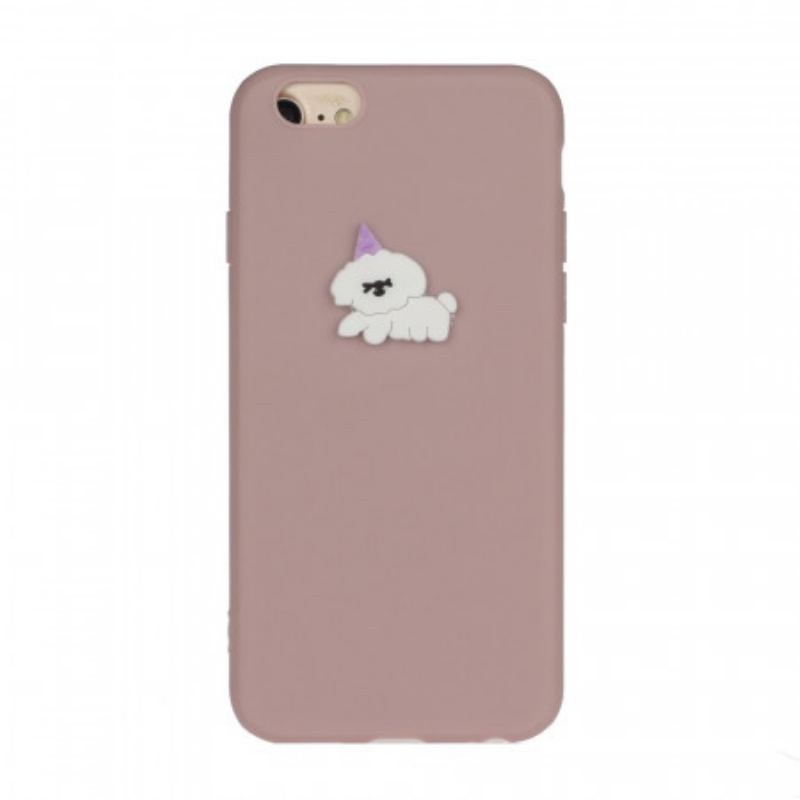 Capa De Celular Para iPhone SE 3 / SE 2 / 8 / 7 Cachorro De Silicone