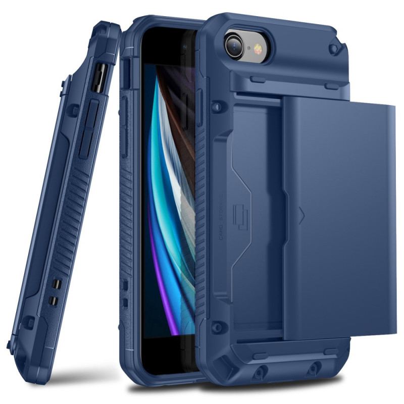 Capa De Celular Para iPhone SE 3 / SE 2 / 8 / 7 Compartimento 4 Porta-cartões