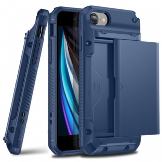 Capa De Celular Para iPhone SE 3 / SE 2 / 8 / 7 Compartimento 4 Porta-cartões