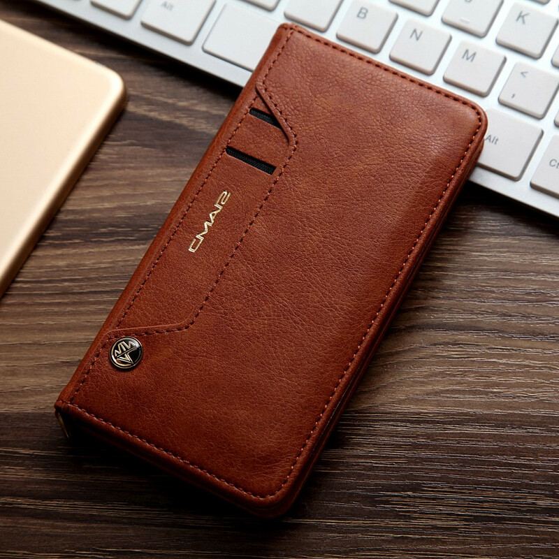 Capa De Celular Para iPhone SE 3 / SE 2 / 8 / 7 Flip Cmai2 Multi-card Leather Effect