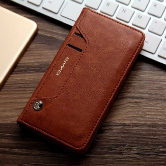 Capa De Celular Para iPhone SE 3 / SE 2 / 8 / 7 Flip Cmai2 Multi-card Leather Effect