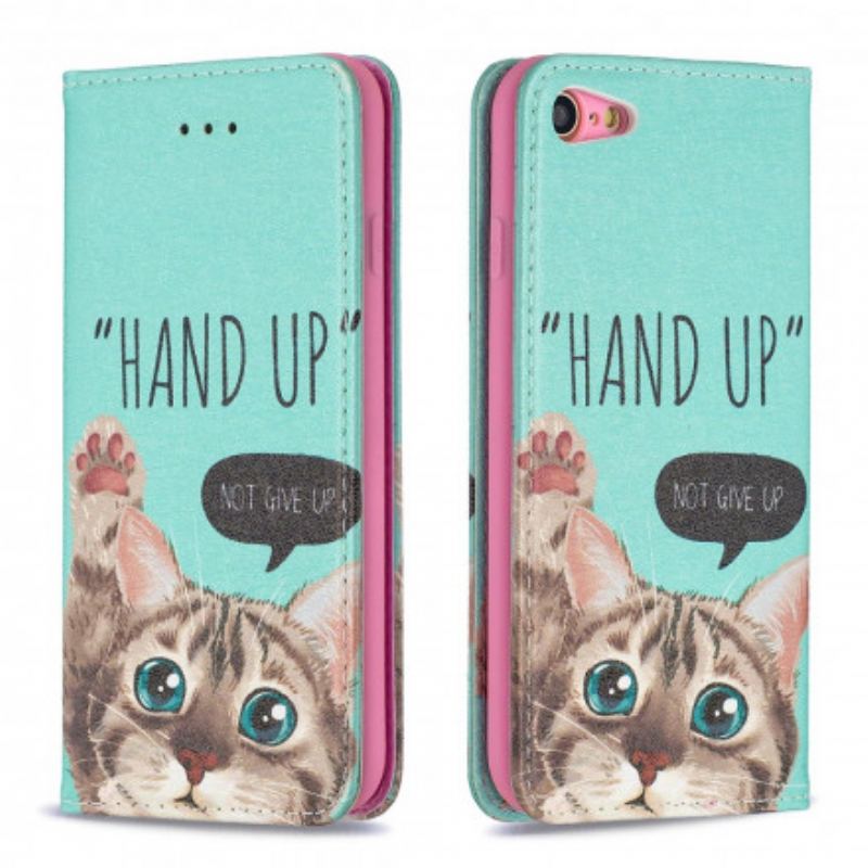 Capa De Celular Para iPhone SE 3 / SE 2 / 8 / 7 Flip Hand-up