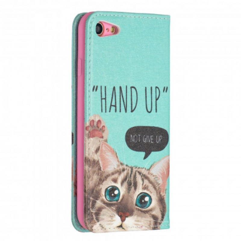 Capa De Celular Para iPhone SE 3 / SE 2 / 8 / 7 Flip Hand-up