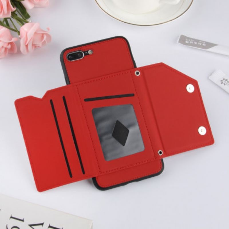 Capa De Celular Para iPhone SE 3 / SE 2 / 8 / 7 Suporte Multi-card Hands-free