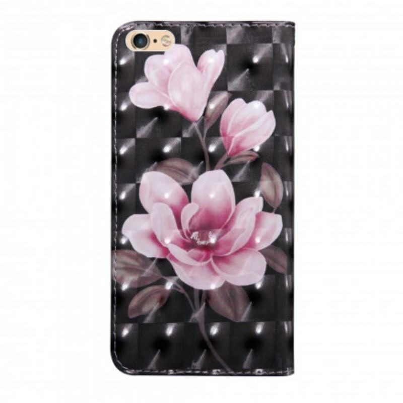 Capa Flip Para iPhone SE 3 / SE 2 / 8 / 7 Flores Em Flor