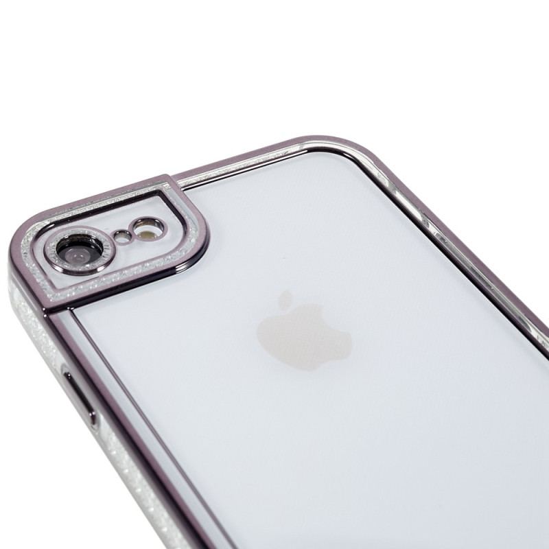 Capa Para iPhone SE 3 / SE 2 / 8 / 7 Bordas Metálicas