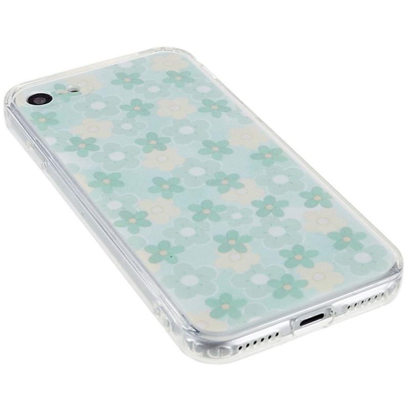 Capa Para iPhone SE 3 / SE 2 / 8 / 7 Discrição Floral